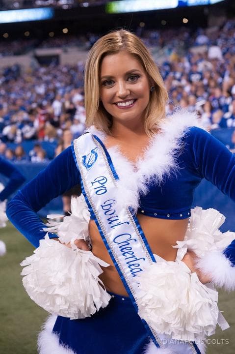 Checa esta belleza de las cheerleaders de los Indianapolis Colts (Foto: Indianapolis Colts).