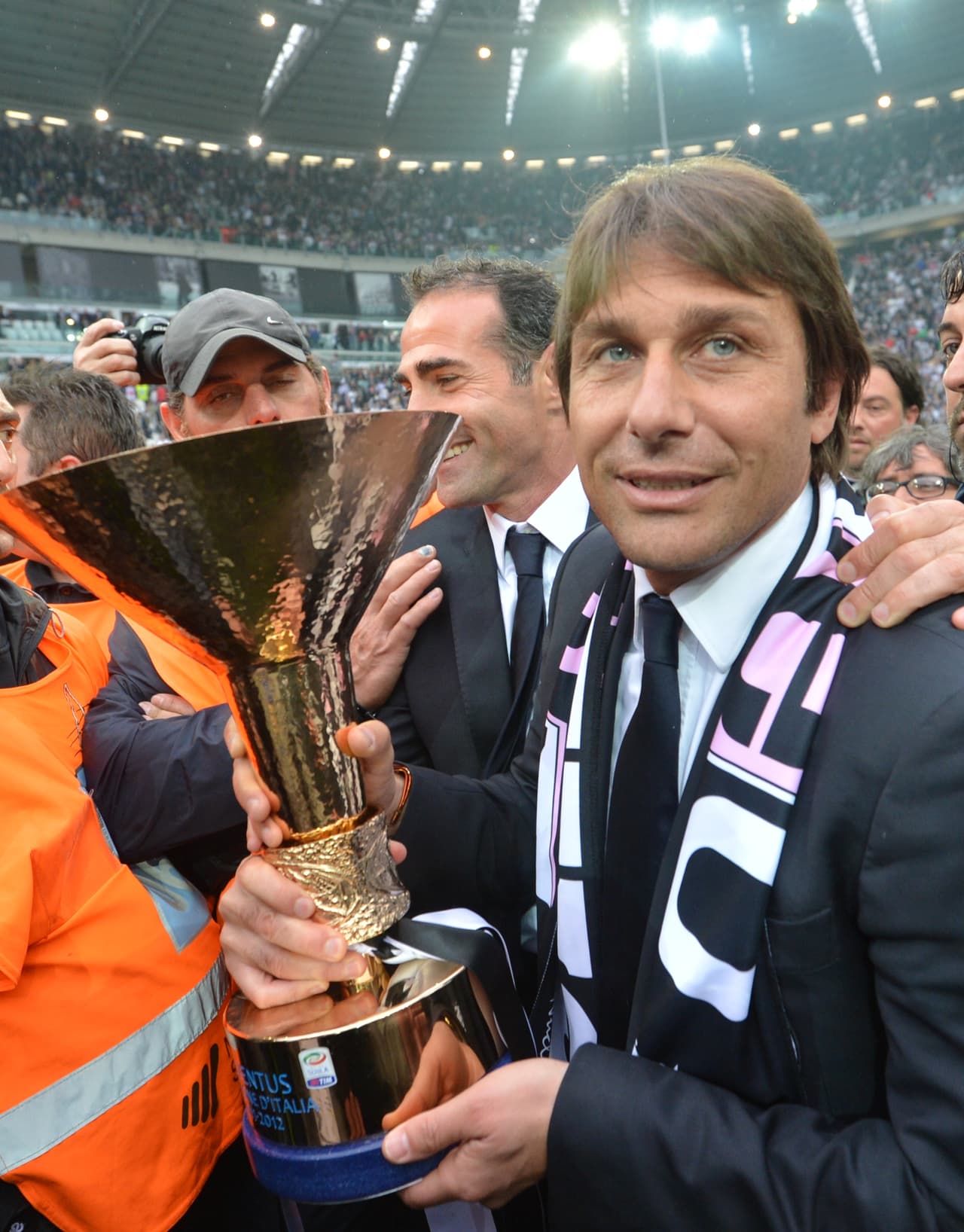 En su campaña de debut con la 'Vecchia Signora', Conte ganó el primero de sus tres scudettos.