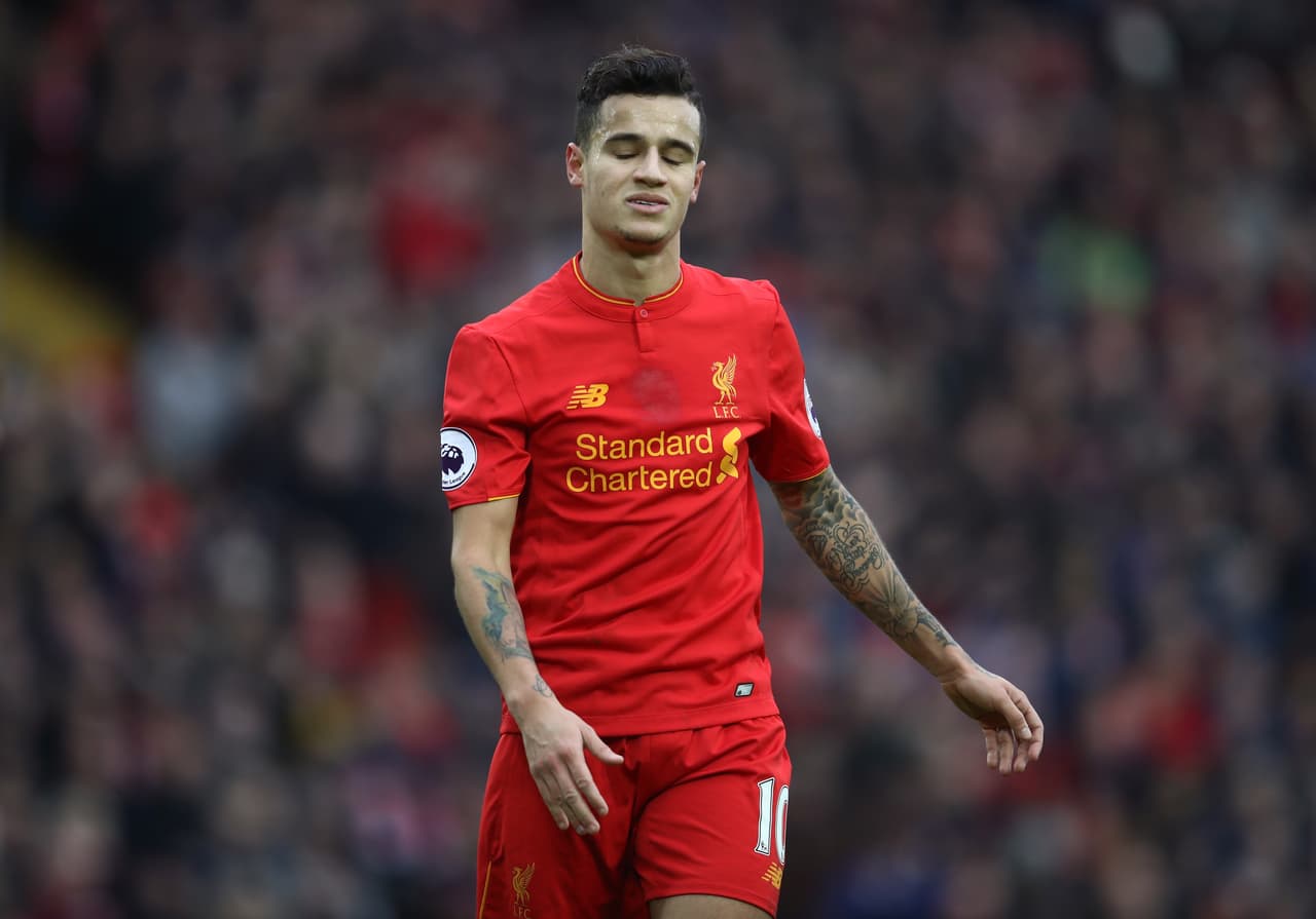8. Philippe Coutinho (Liverpool) - Valor de mercado: 40 millones de euros (aumentó 5 millones)