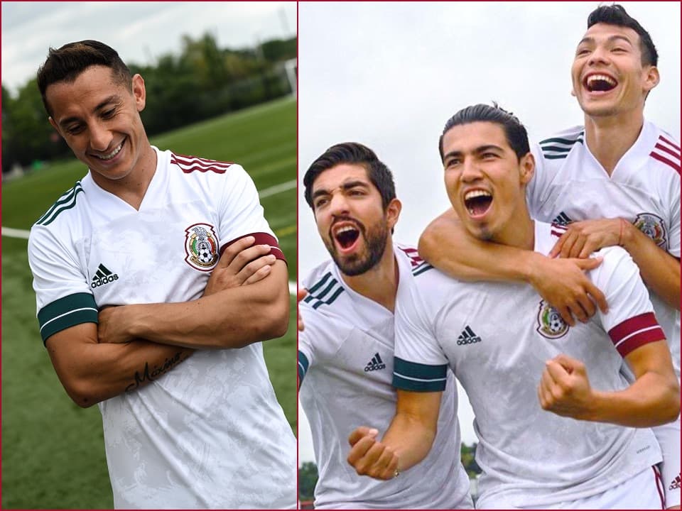 El día de hoy se lanza nueva camiseta blanca con dos franjas rojas y verdes, un par en cada brazo. Definitivamente este diseño es limpio y elegante.