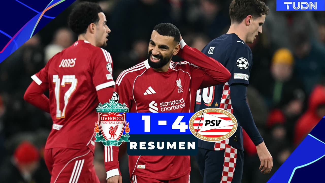 Liverpool es goleado en Anfield por PSV y el futuro de Arne Slot es incierto
