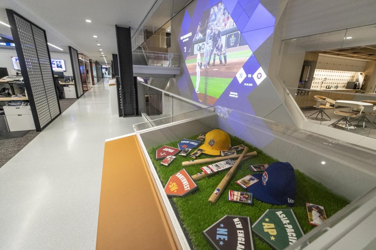 Así lucen las nuevas oficinas, en New York, del mejor béisbol del mundo.