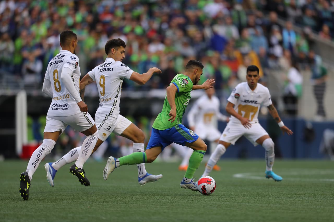 Seattle Sounders fue ampliamente superior a Pumas y se impuso con un doblete de Raúl Ruidíaz y otro tanto de Nicolás Lodeiro.