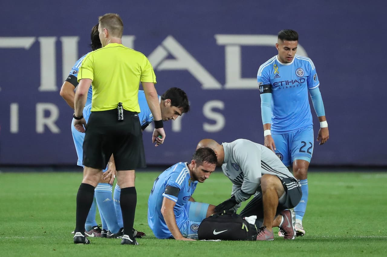 Frank Lampard será baja para New York City FC cerca de un mes por lesión