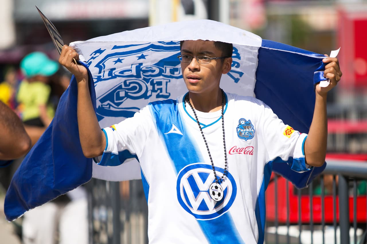 Los poblanos apoyaron en todo momento a su equipo.