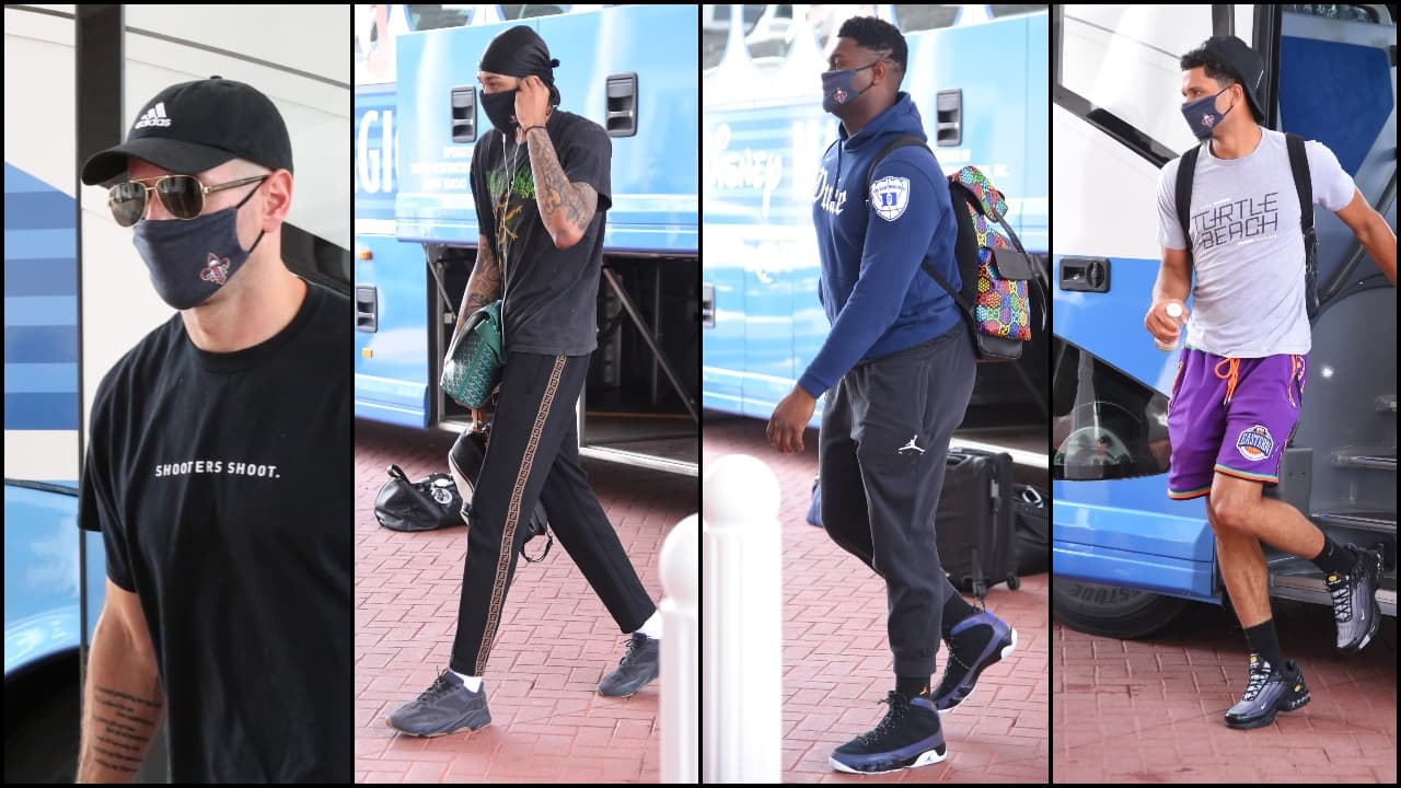 Los New Orleans Pelicans llegaron a Orlando.