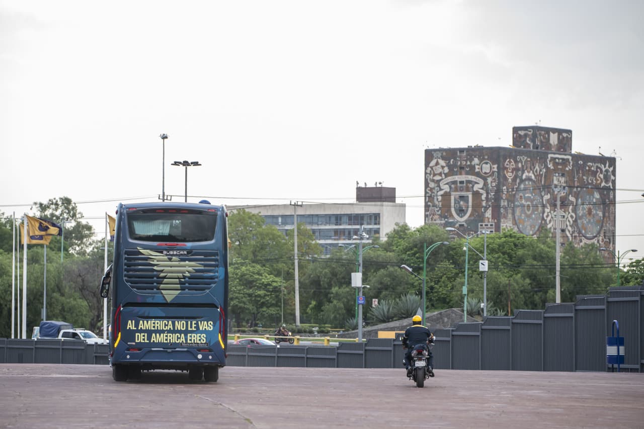 Así llegó el América a la cancha de Ciudad Universitaria para el compromiso de la Copa por México.