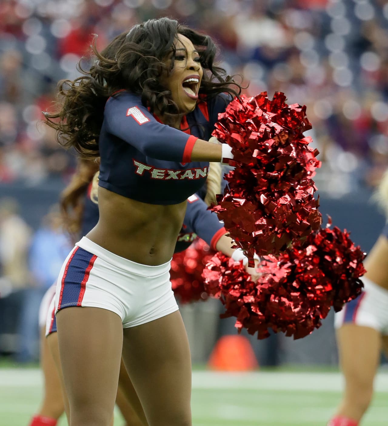 Las bellezas de los Houston Texans durante el partido de comodines ante los KC Chiefs.