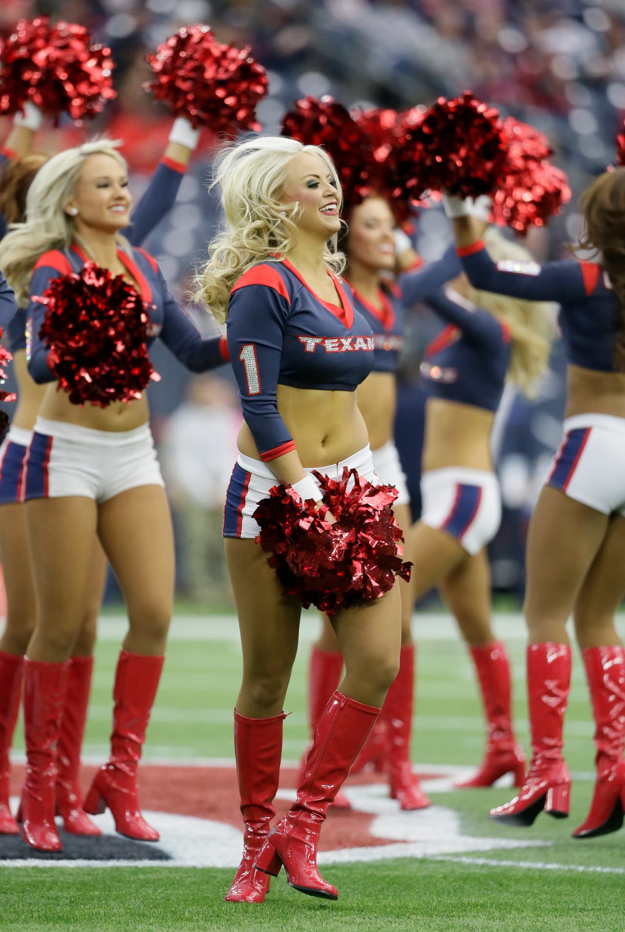 Las bellezas de los Houston Texans durante el partido de comodines ante los KC Chiefs.