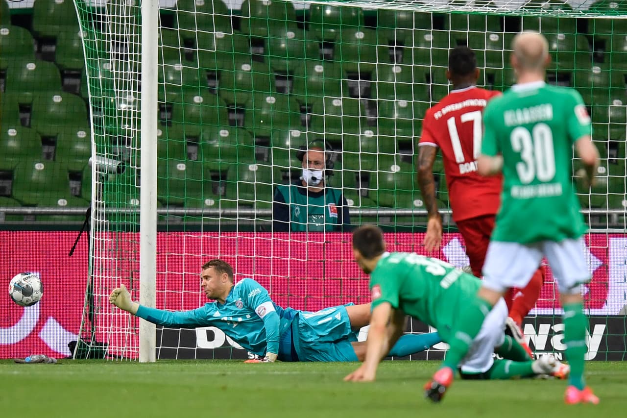 ¡Qué bávaros! El Bayern se vuelve a coronar en la Bundesliga con un gol de Robert Lewandowski y vender al Werder Bremen 0-1, a dos fechas de concluir el campeonato.