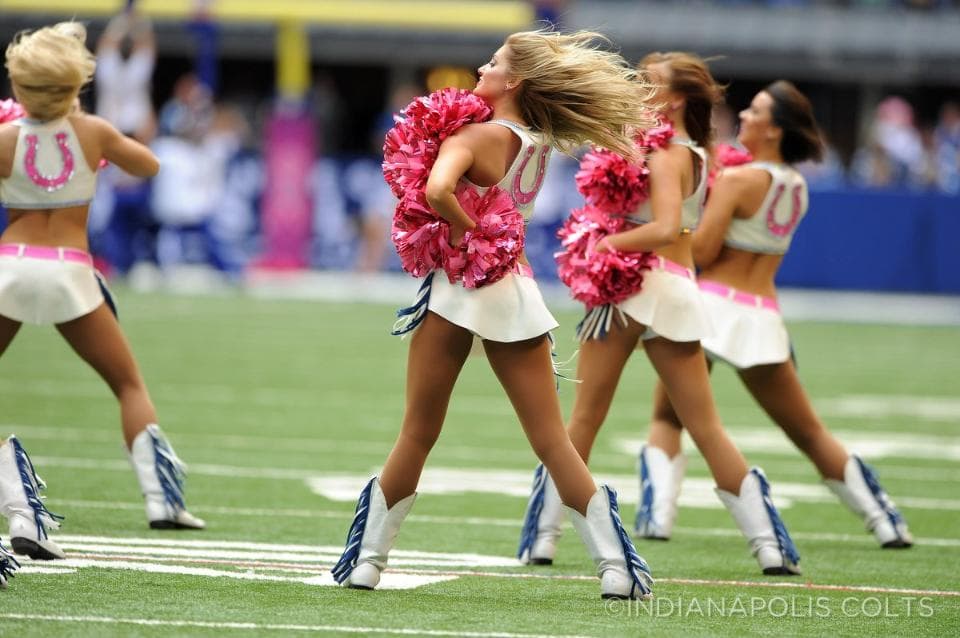 Checa esta belleza de las cheerleaders de los Indianapolis Colts (Foto: Indianapolis Colts)