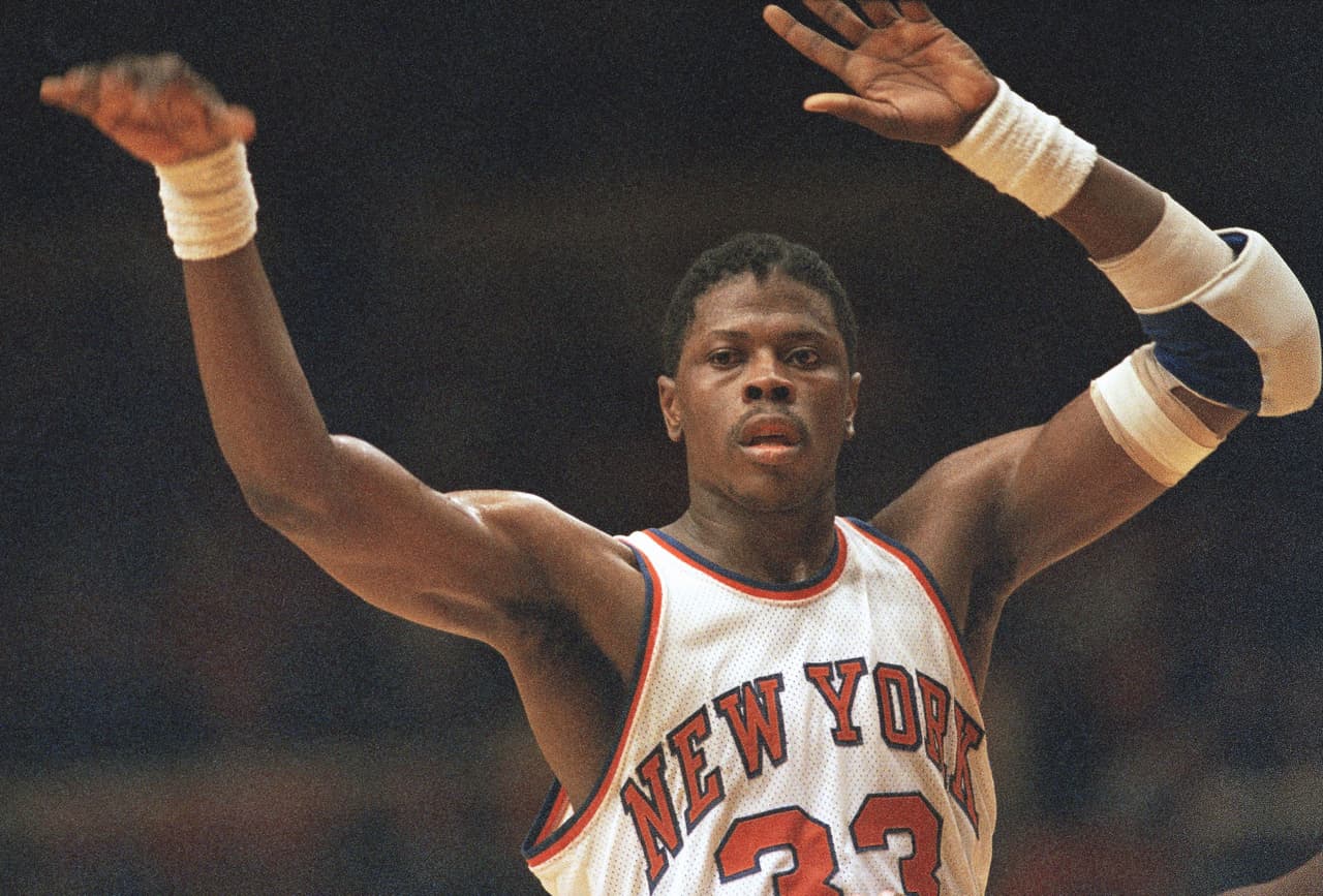 Patrick Ewing de los New York Knicks tuvo amargos capítulos enfrentando a Michael Jordan y los Chicago Bulls.