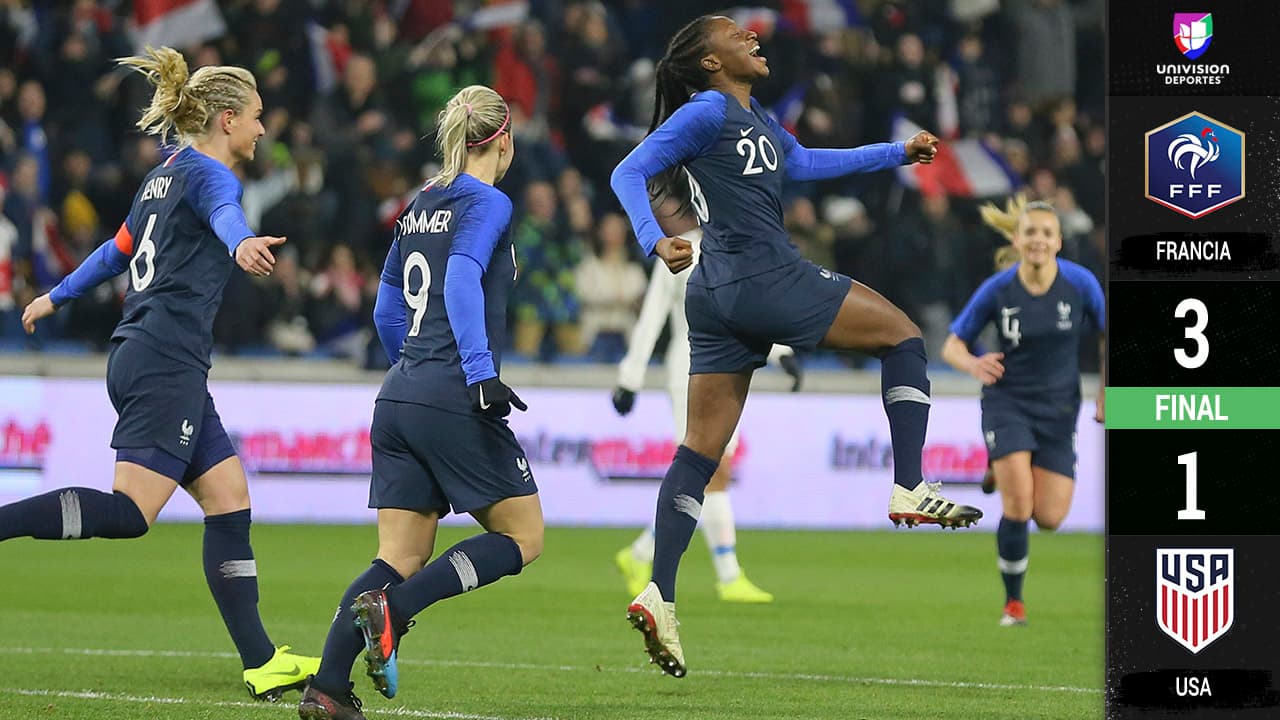 Sin despeinarse, Francia femenil golea 3-1 a Estados Unidos