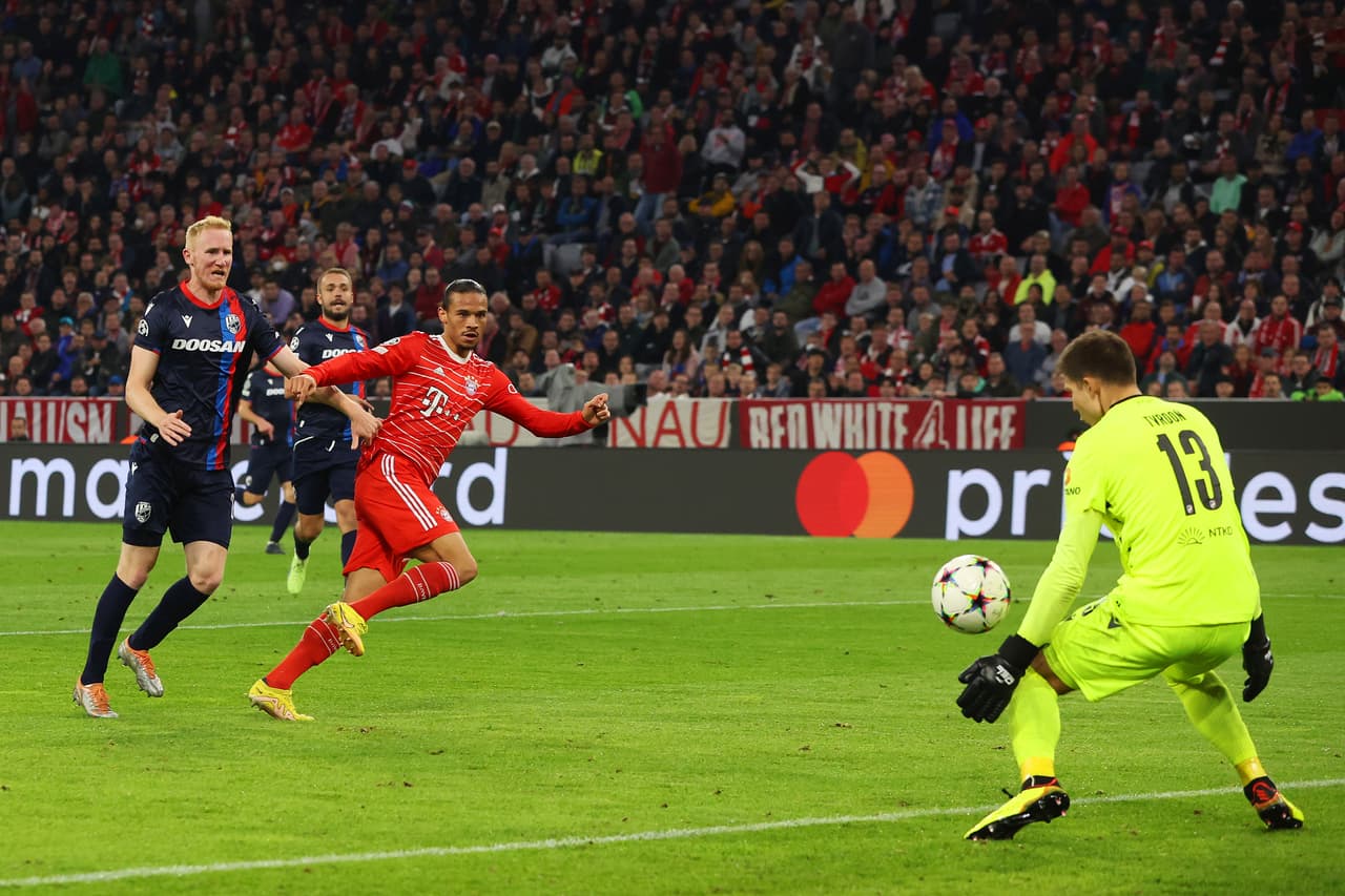 Con doblete de Sané y goles de Mané, Gnabry y Choupo-Moting, Bayern Munich se consolida líder en su grupo al derrotar al cuadro checo de Viktoria Plzen en casa.