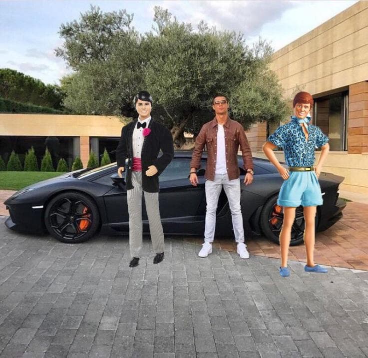 Ingeniosos memes se burlan de foto de CR7 junto a su 'Lambo'