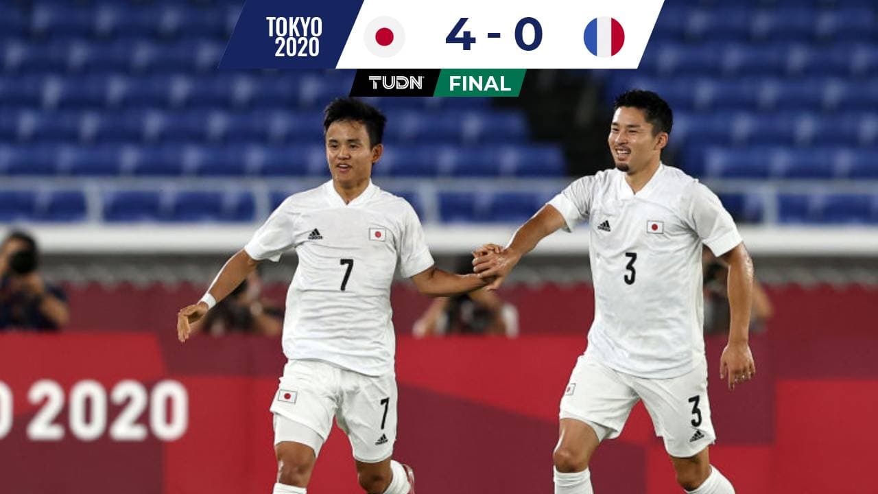 Japón goleó y eliminó a la Francia de Gignac y Thauvin