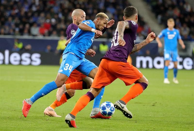 Hoffenheim no fue un rival fácil para Manchester City y demostró que, luego del empate de visitante en la primera fecha contra Shakhtar Donetsk en Ucrania, quería el liderato.