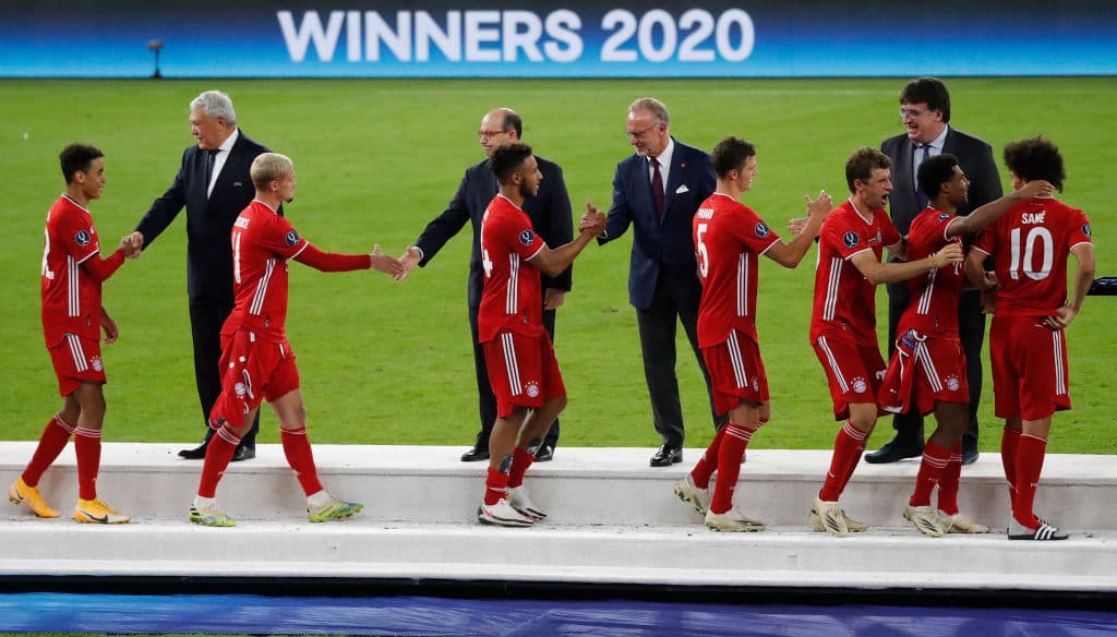 Los actuales campeones de la Champions League consiguieron su segundo título de la Supercopa tras derrotar al Sevilla.