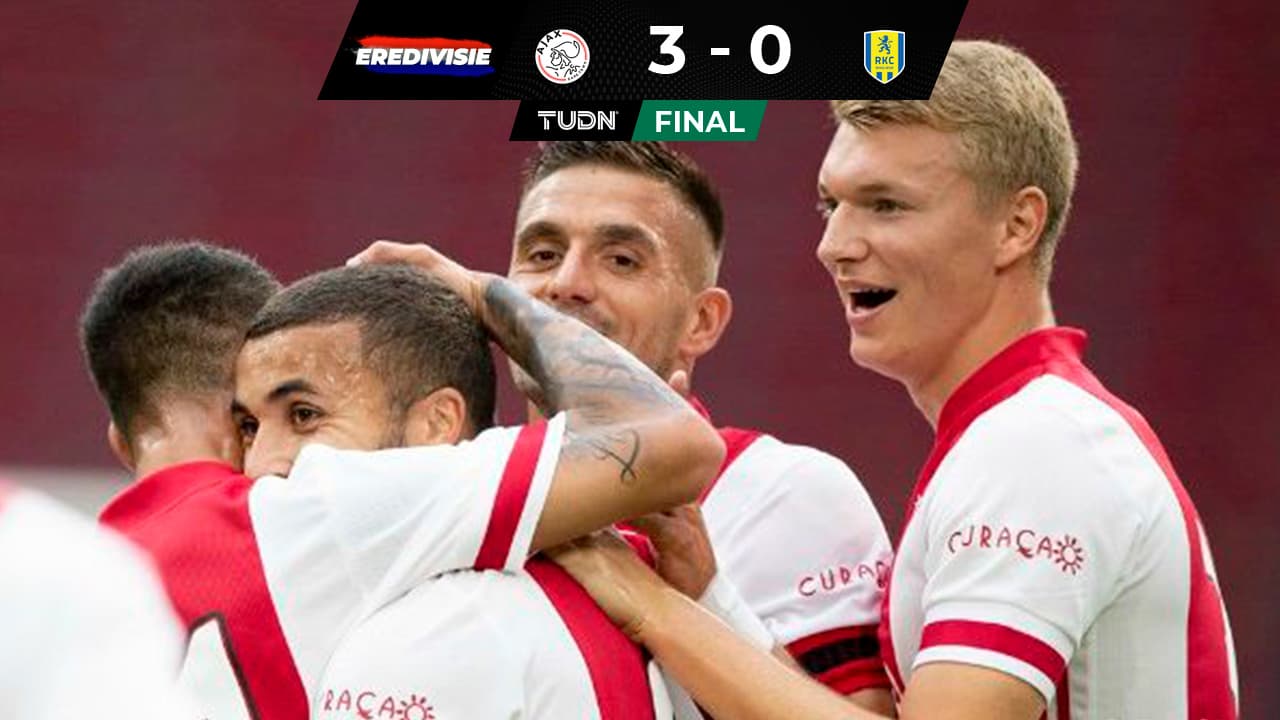 Golea Ajax al RKC Waalwijk en la Eredivisie