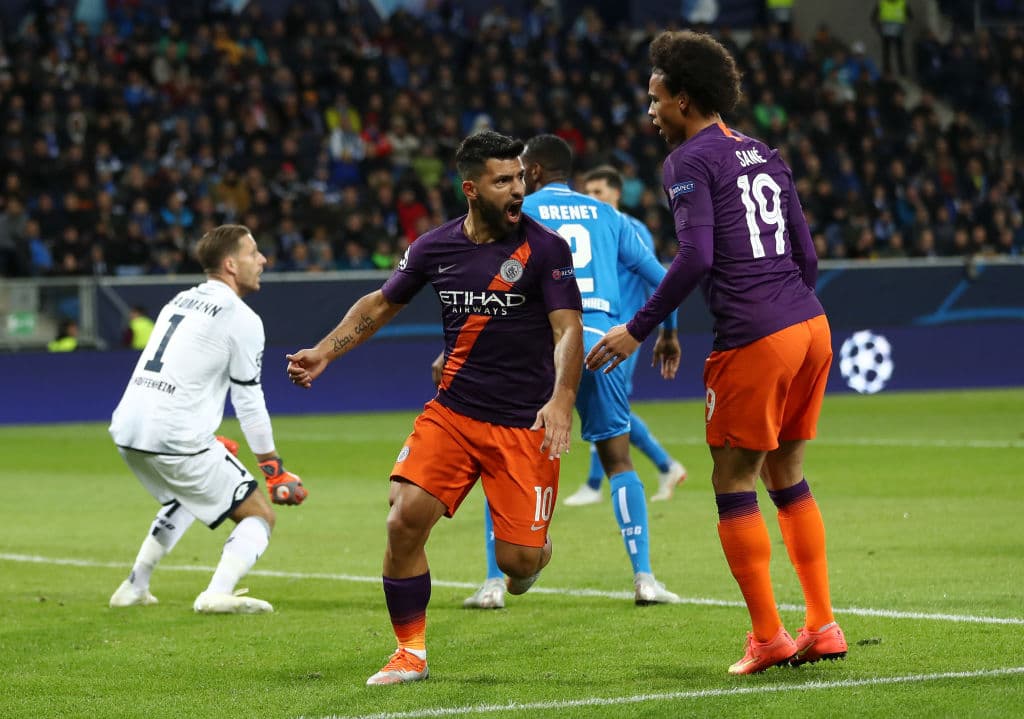 <i>El Kun</i> le dio la tranquilidad a un Manchester City que llegó con la necesidad luego de perder como local contra Lyon en la primera fecha.