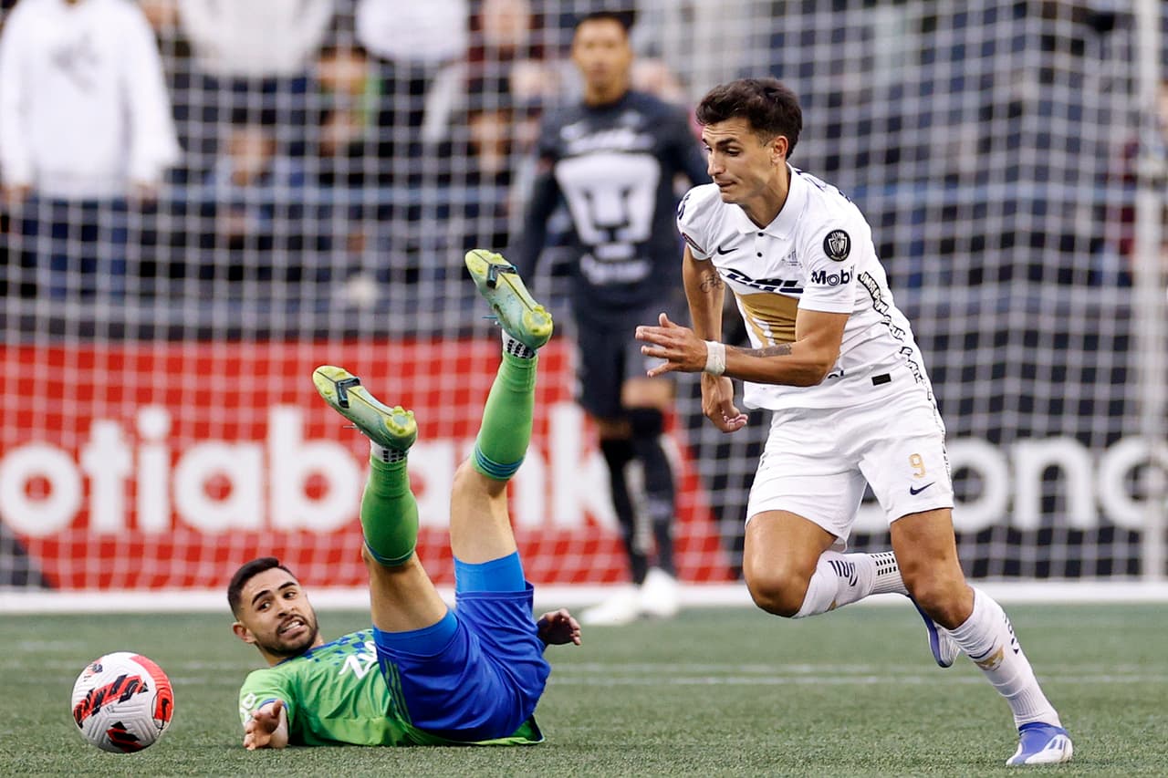 Seattle Sounders fue ampliamente superior a Pumas y se impuso con un doblete de Raúl Ruidíaz y otro tanto de Nicolás Lodeiro.