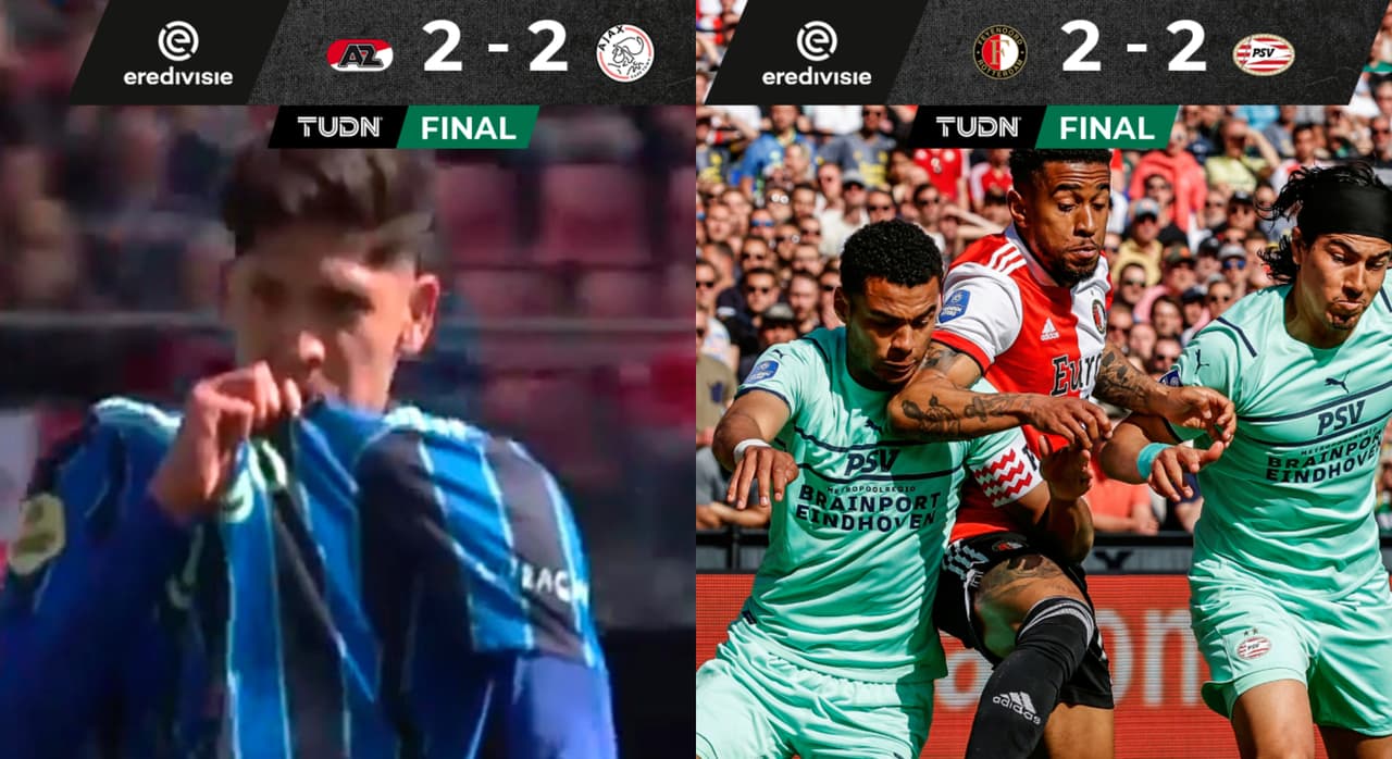 Gol de Edson y empate de Ajax; iguala PSV con Guti de defensa central