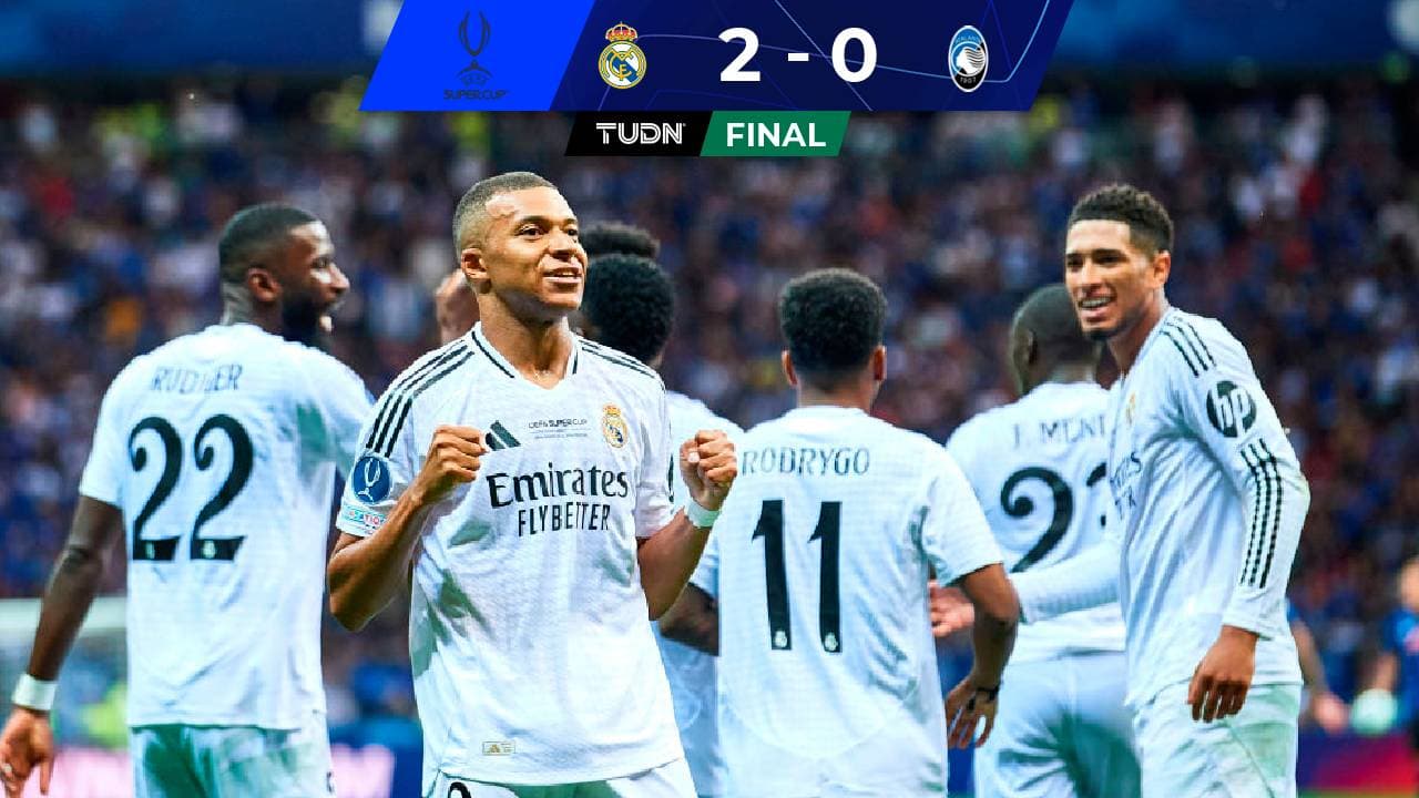 Mbappé debuta con gol y Real Madrid gana su sexta Supercopa de Europa