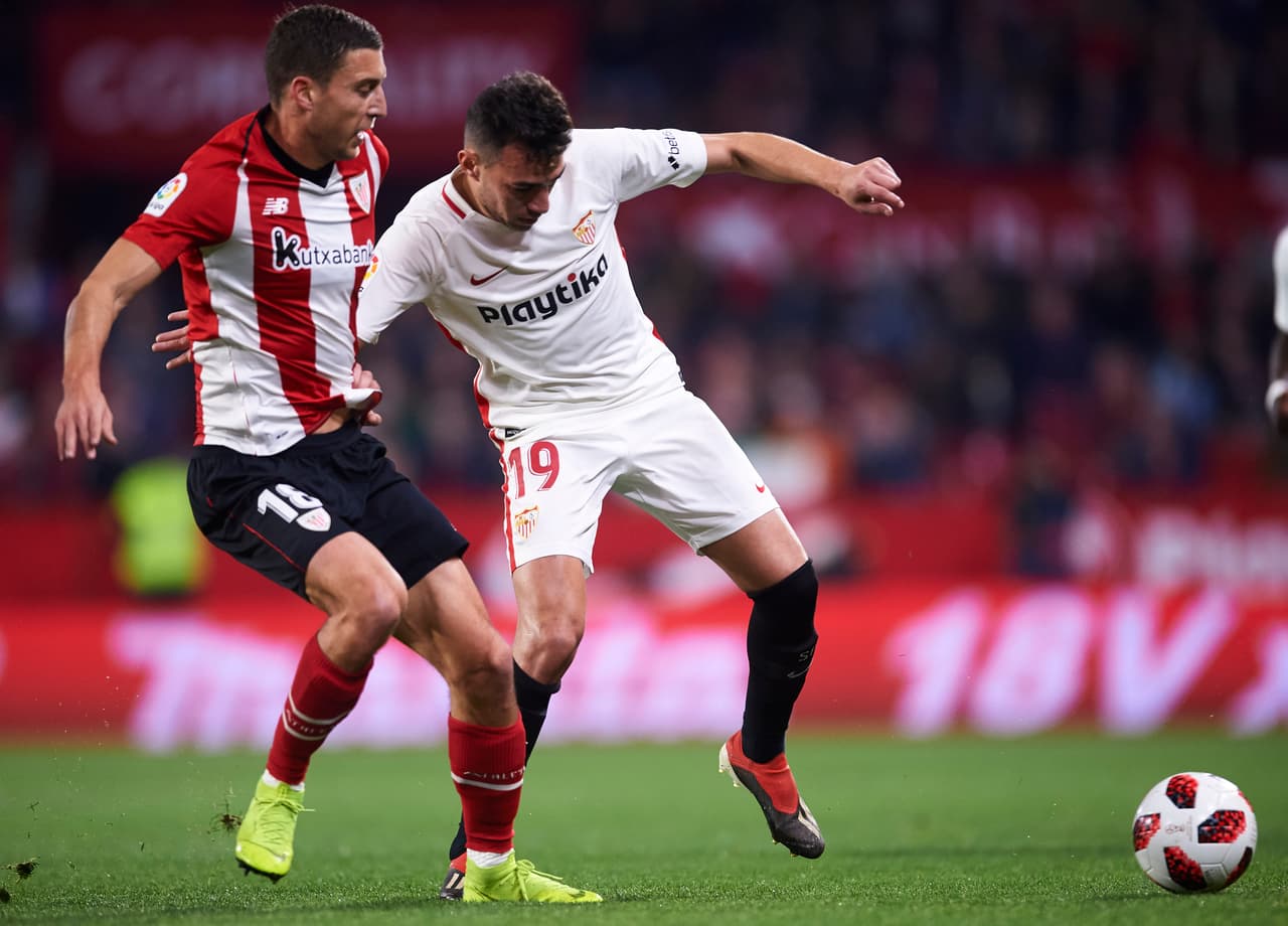 El delantero fue uno de los más referenciados por la defensa vasca, que intentó reducirle los espacios siempre.