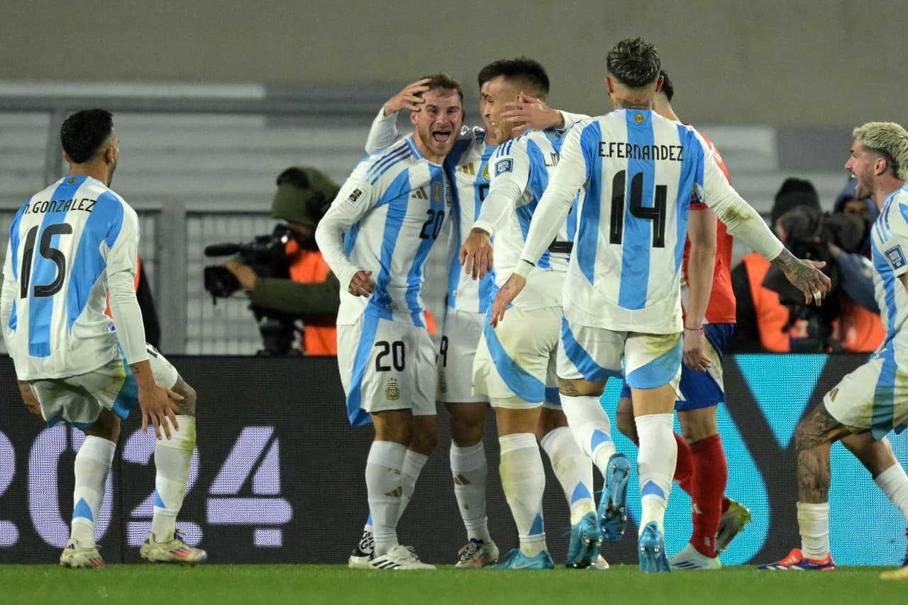 ¡Y sin Messi! Argentina golea a Chile rumbo al Mundial 2026