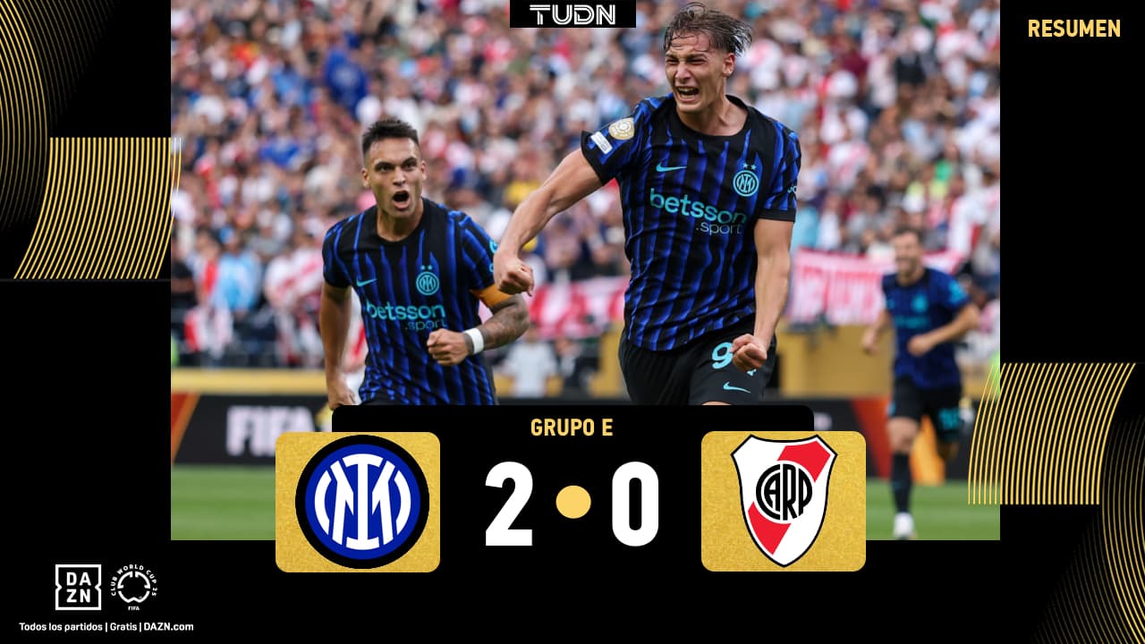 Inter de Milán da un golpe de autoridad y elimina a River Plate del Mundial de Clubes