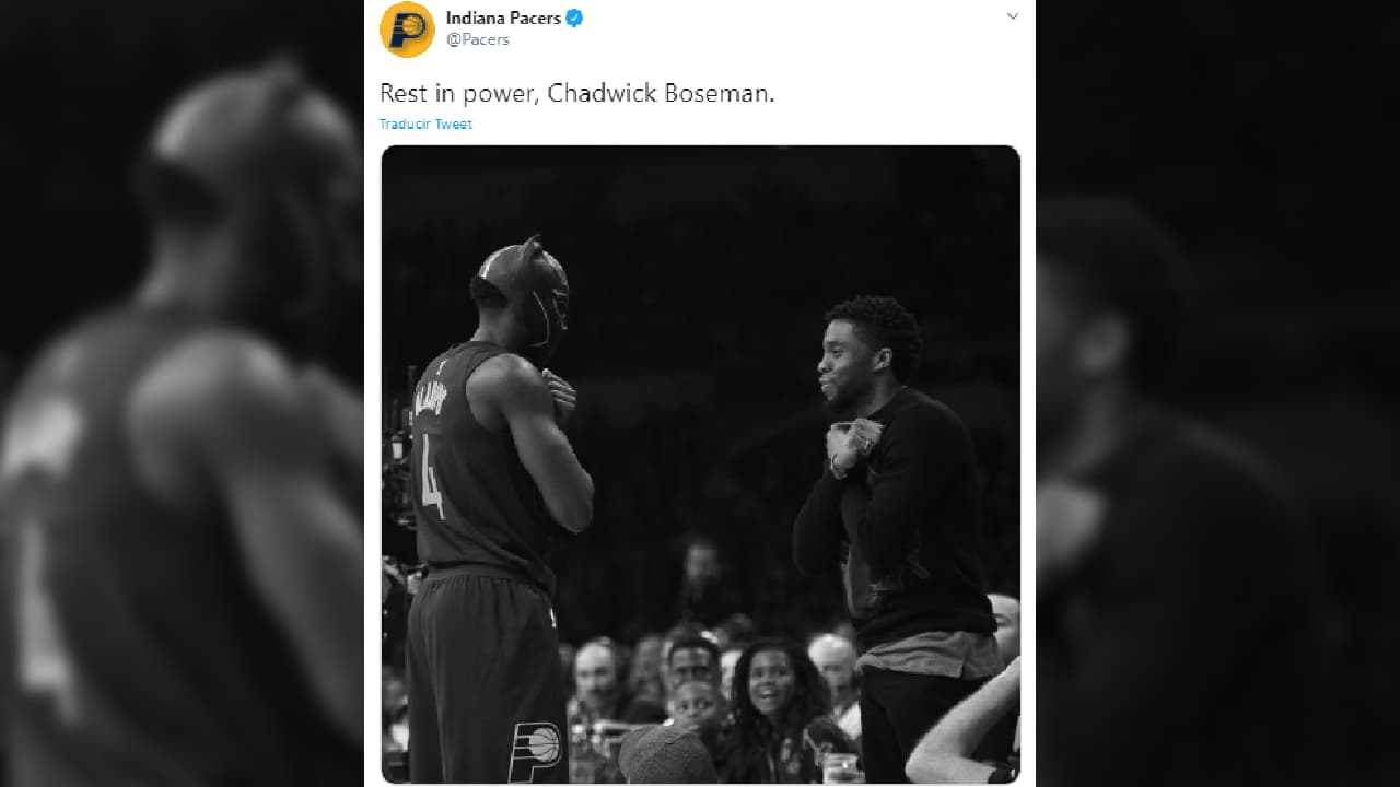 Los deportistas reaccionaron al fallecimiento del actor quien protagonizara ‘Black Panther’.