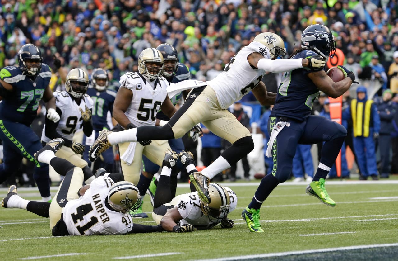 19.- New Orleans Saints - 11 de enero del 2014 (15-23 en Seattle Seahawks) (Playoffs Divisionales).- El quinto triunfo al hilo en casa en playoff de Seattle significó su pase al Juego por el Campeonato de la NFC por segunda temporada al hilo. Drew Brees y sus 309 yardas contra el 'Legion of Boom' se quedó corto por segunda vez en playoff en el Pacífico Noroeste.