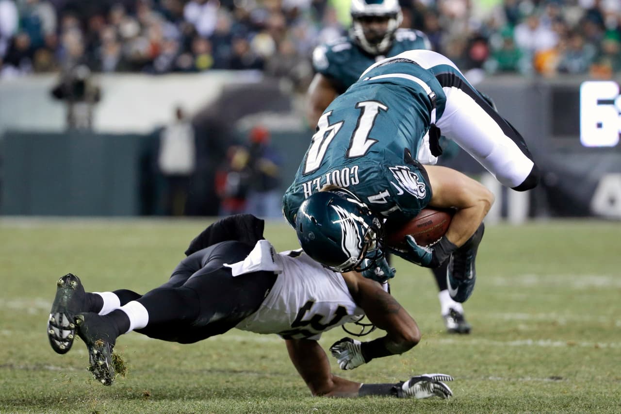 20.- Philadelphia Eagles - 4 de enero del 2014 (24-26 vs. New Orleans Saints) (Ronda de Comodines).- El debut de Chip Kelly en postemporada con los Eagles fue amargo ya que con cuatro goles de campo del recientemente firmado Shayne Graham, incluyendo uno agónica de 32 yardas para el triunfo, los Saints terminaron con la mágica campaña del pasador Nick Foles.