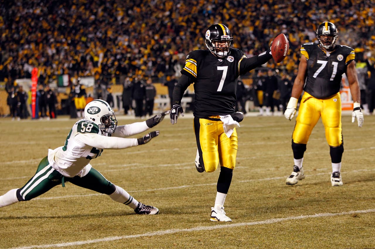 22.- New York Jets - 23 de enero del 2011 (19-24 en Pittsburgh Steelers) (Campeonato de Conferencia).- Tras irse en desventaja 24-0 en el segundo cuarto, Mark Sánchez y los Jets intentaron un regreso milagroso con 19 puntos sin respuesta, pero el tiempo se acabó y los Steelers clasificaron a su octavo Super Bowl que eventualmente perderían ante los Packers.