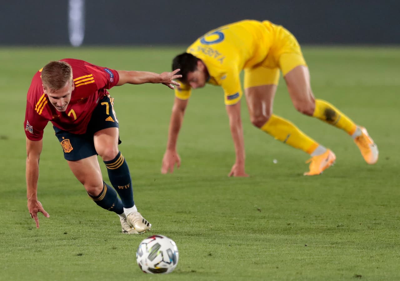 Con doblete de Sergio Ramos, gol de Ansu Fati y Ferrán Torres, España gana y se lleva los tres puntos ante la seleccion de Ucrania en la UEFA Nations League.