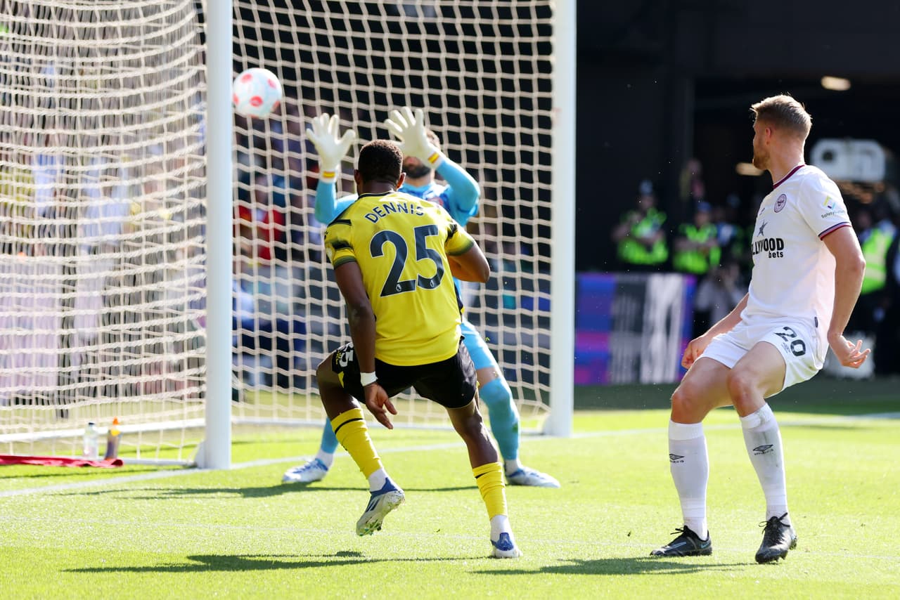 Brentford venció 1-2 al Watford con goles Norgaard y Jansson en al Jornada 33.