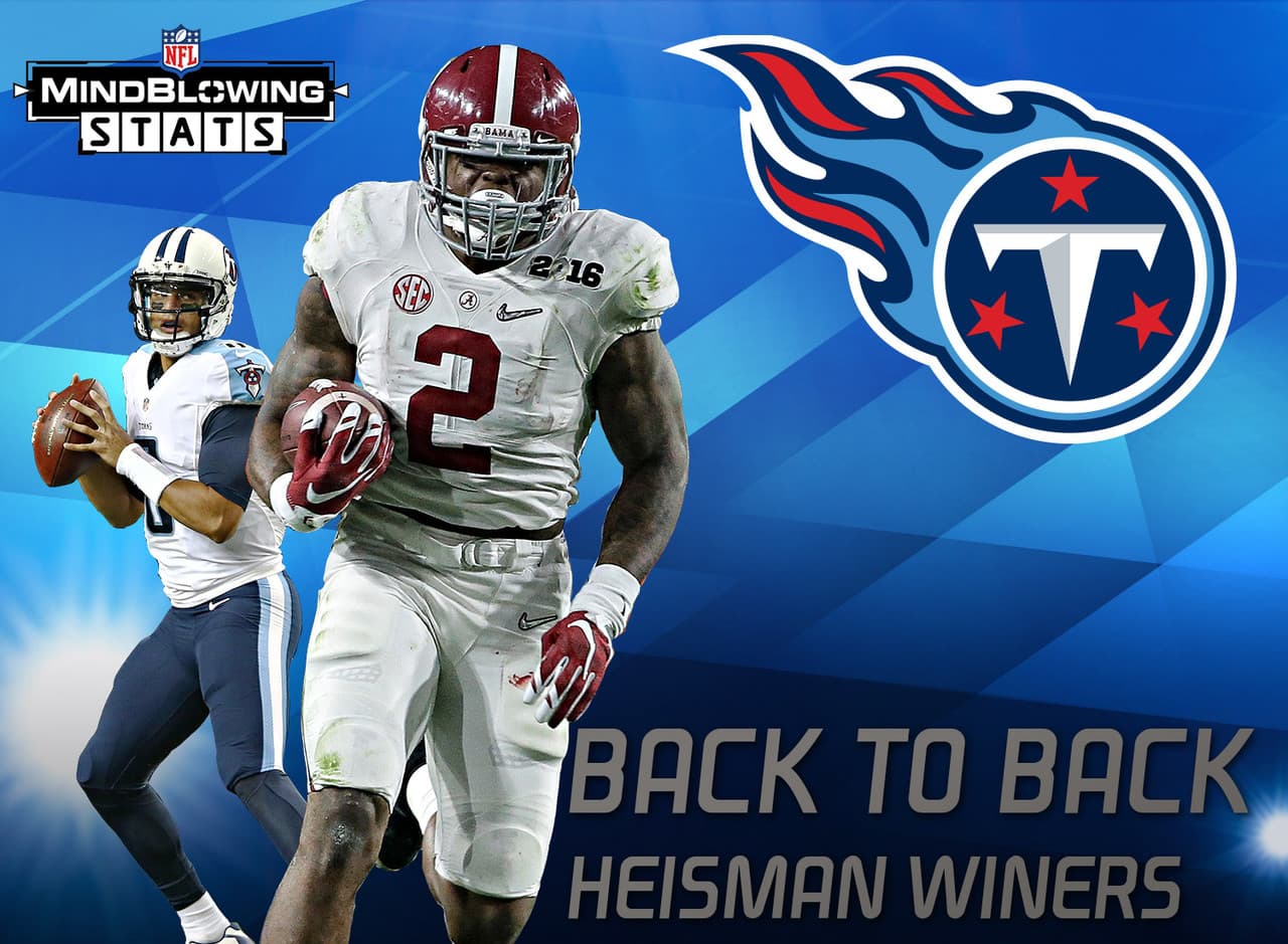 4.- El backfield ganador del Heisman.- Los Tennessee Titans reclutaron a ganadores del Trofeo Heisman en temporadas consecutivas, eligiendo al QB Marcus Mariota el año pasado y al corredor Derrick Henry en este. Solo seis equipos en la historia del Draft han realizado esto. Los últimos fueron los Detroit Lions con en corredor Barry Sanders en 1989 y el QB Andre Ware en 1990.
