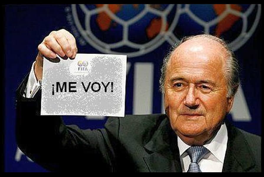 Los memes de la salida de Blatter de la FIFA