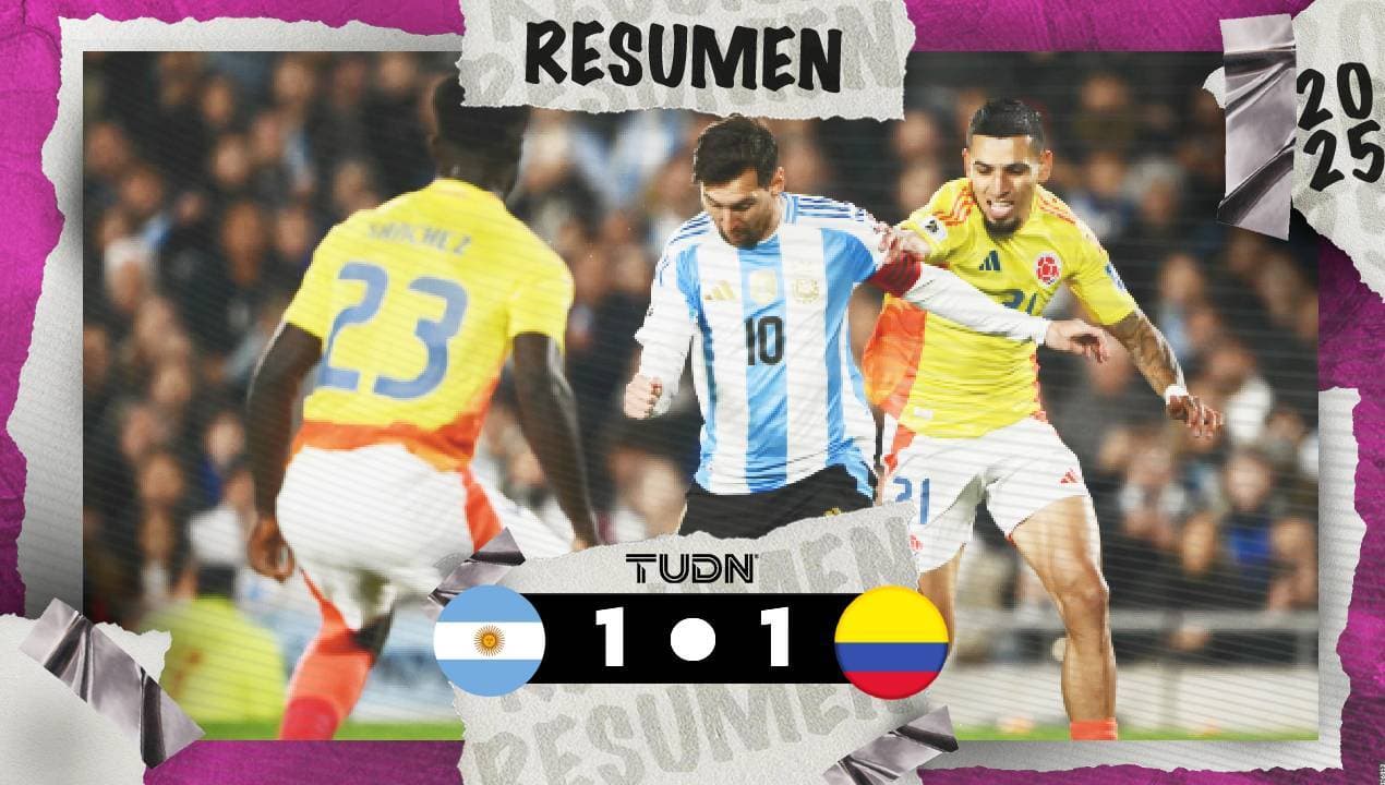Colombia deja escapar la victoria ante Argentina rumbo al Mundial 2026