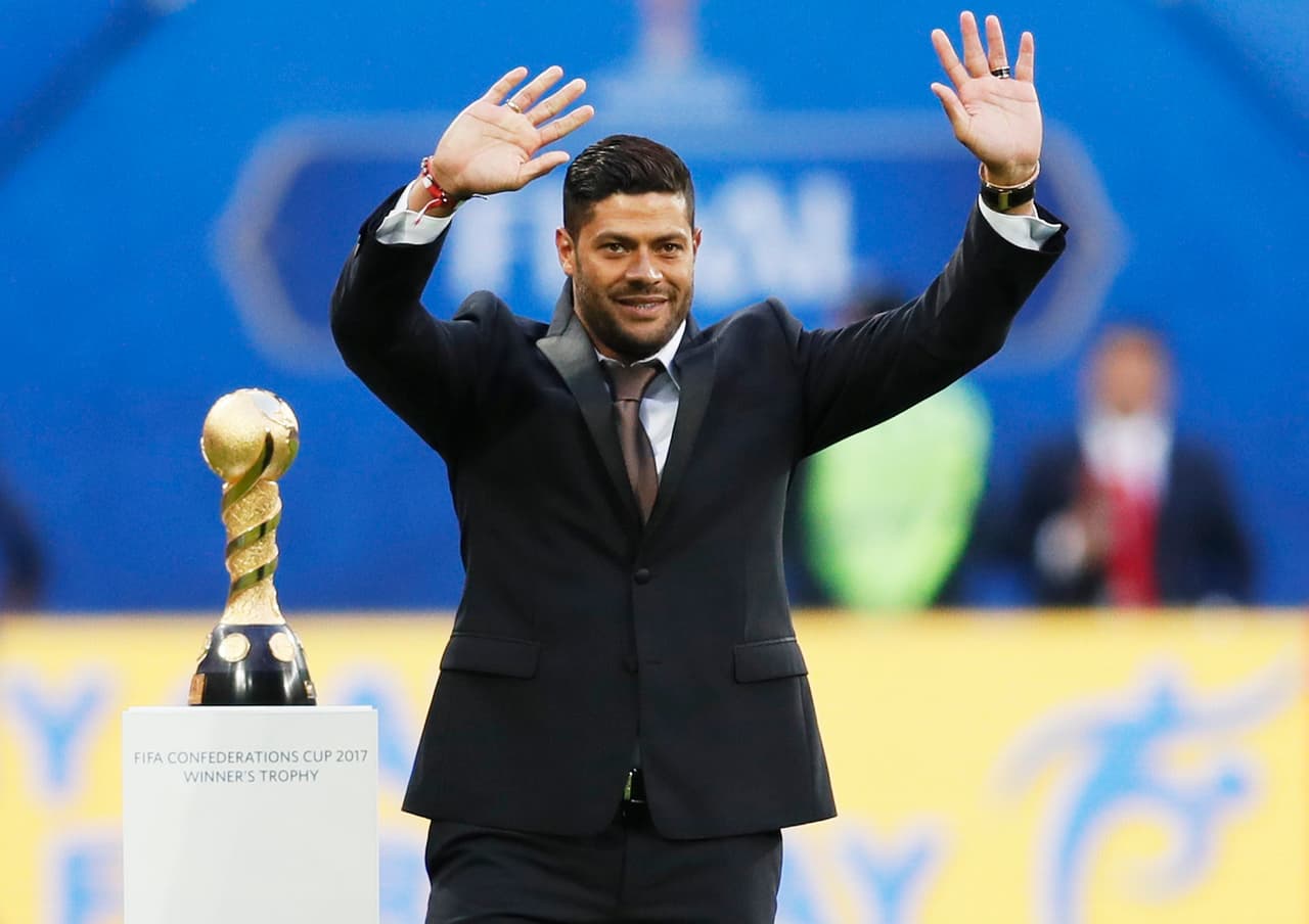 Hulk, que fue campeón con Brasil en 2009, fue otro de los invitados en la final.