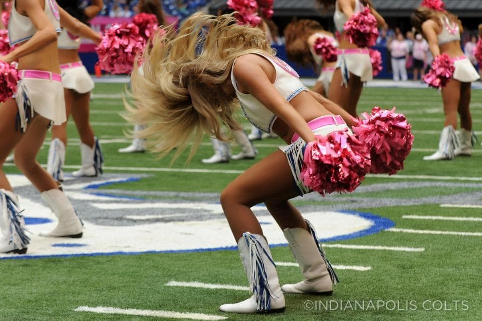 Checa esta belleza de las cheerleaders de los Indianapolis Colts (Foto: Indianapolis Colts)