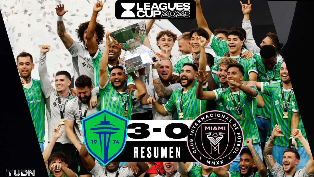 Seattle Sounders golea a Inter Miami y es Campeón de la Leagues Cup 2025