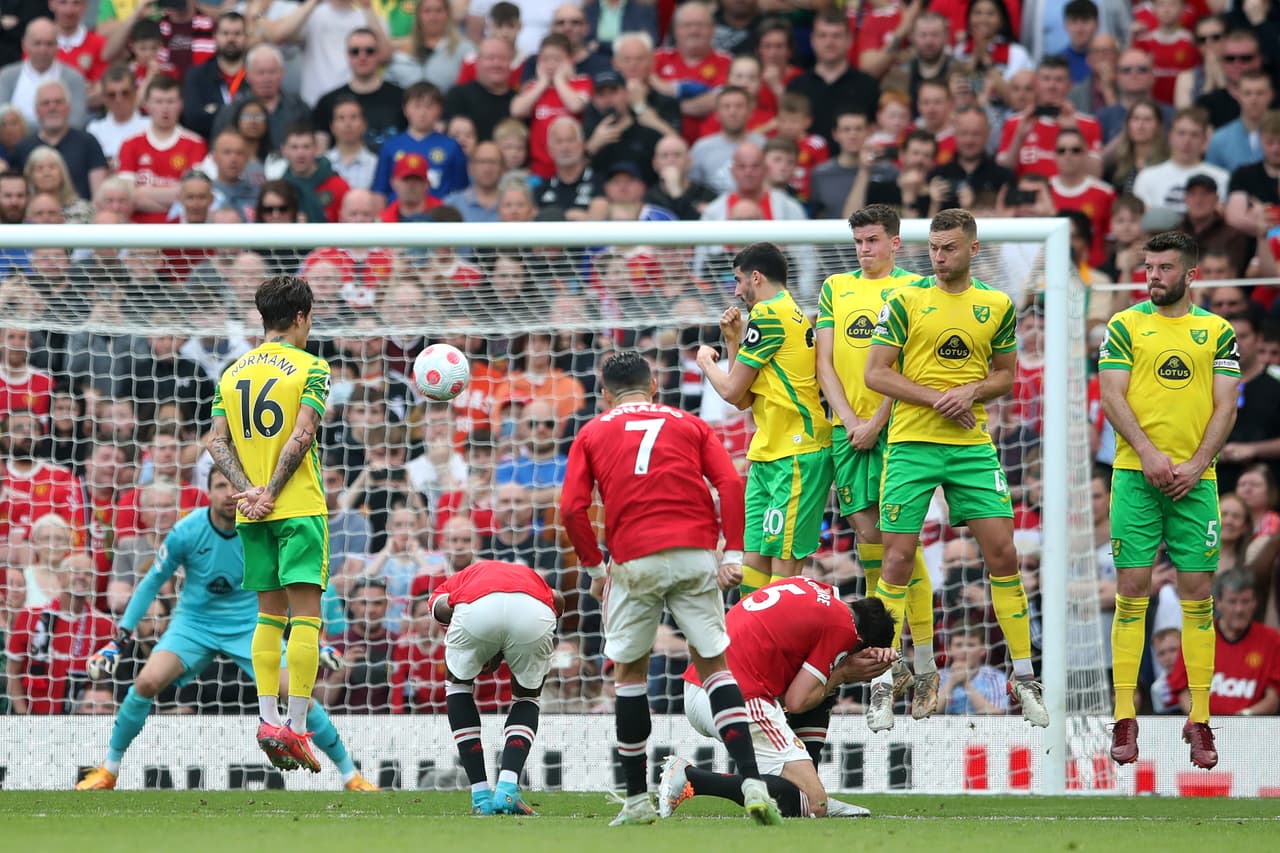 Manchester United se impuso 3-2 al Norwich con un hat-trick de Cristiano Ronaldo en la Jornada 33.