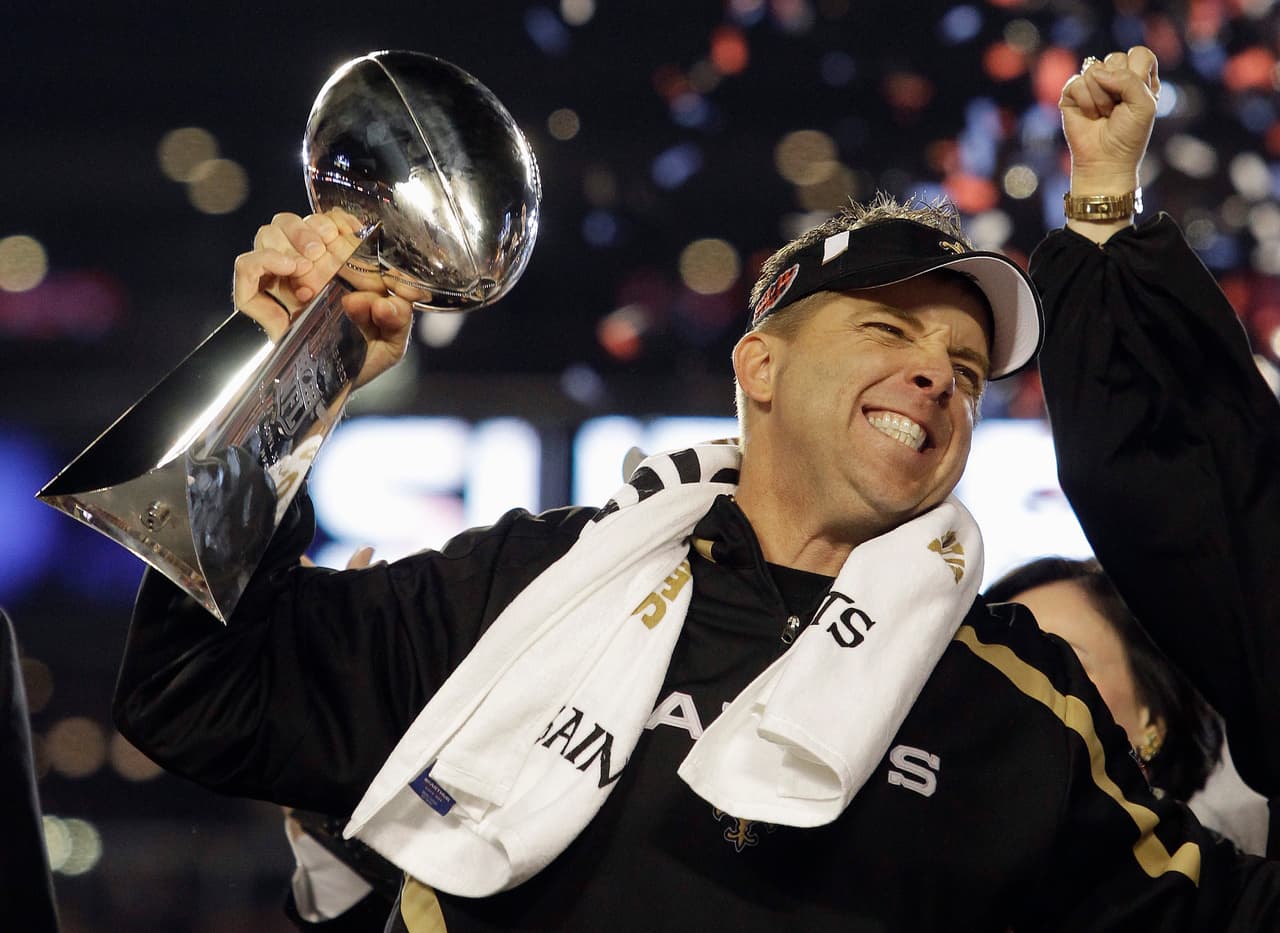 Sean Payton (2006-2011, 2013-2015) (87 victorias, 57 derrotas).