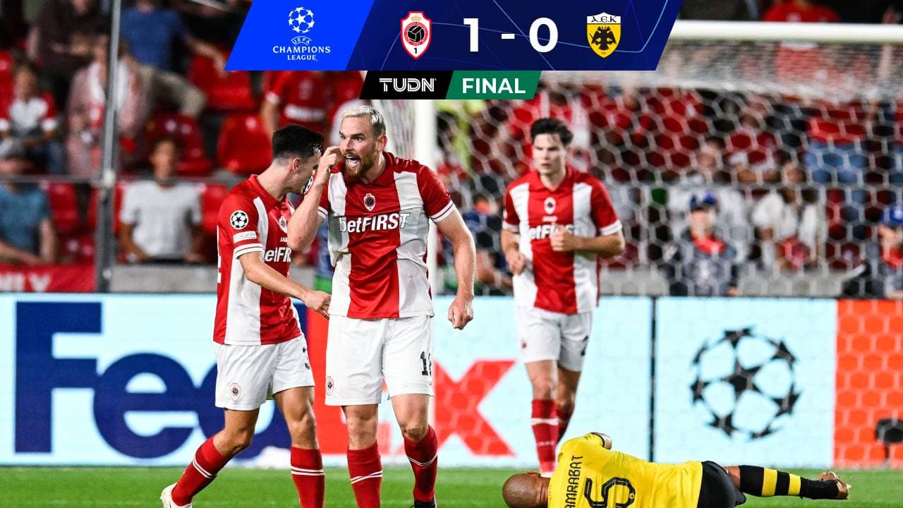Orbelín Pineda y AEK Atenas caen con gol de Vincent Janssen en UEFA Champions League