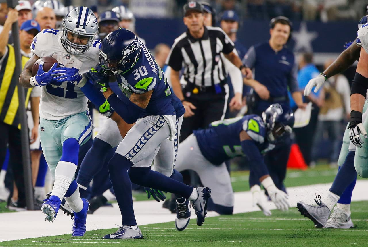 <b>Segundo cuarto:</b> ¡Jugada grande de Cowboys! Ezekiell Elliot corre 41 yardas para poner a los locales en zona de gol de campo antes del descanso.
<b>(Cowboys 3-6 Seahawks) </b>
