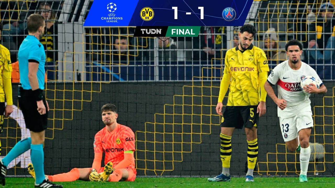 PSG sufre pero avanza a Octavos tras empatar con Borussia Dortmund