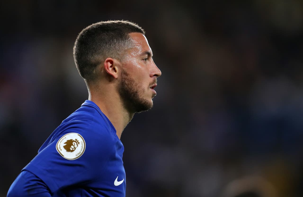 LONDON, ENGLAND - MAY 09: Eden Hazard of Chelsea during the Premier League match between Chelsea and Huddersfield Town at Stamford Bridge on May 9, 2018 in London, England. (Photo by Catherine Ivill/Getty Images)
