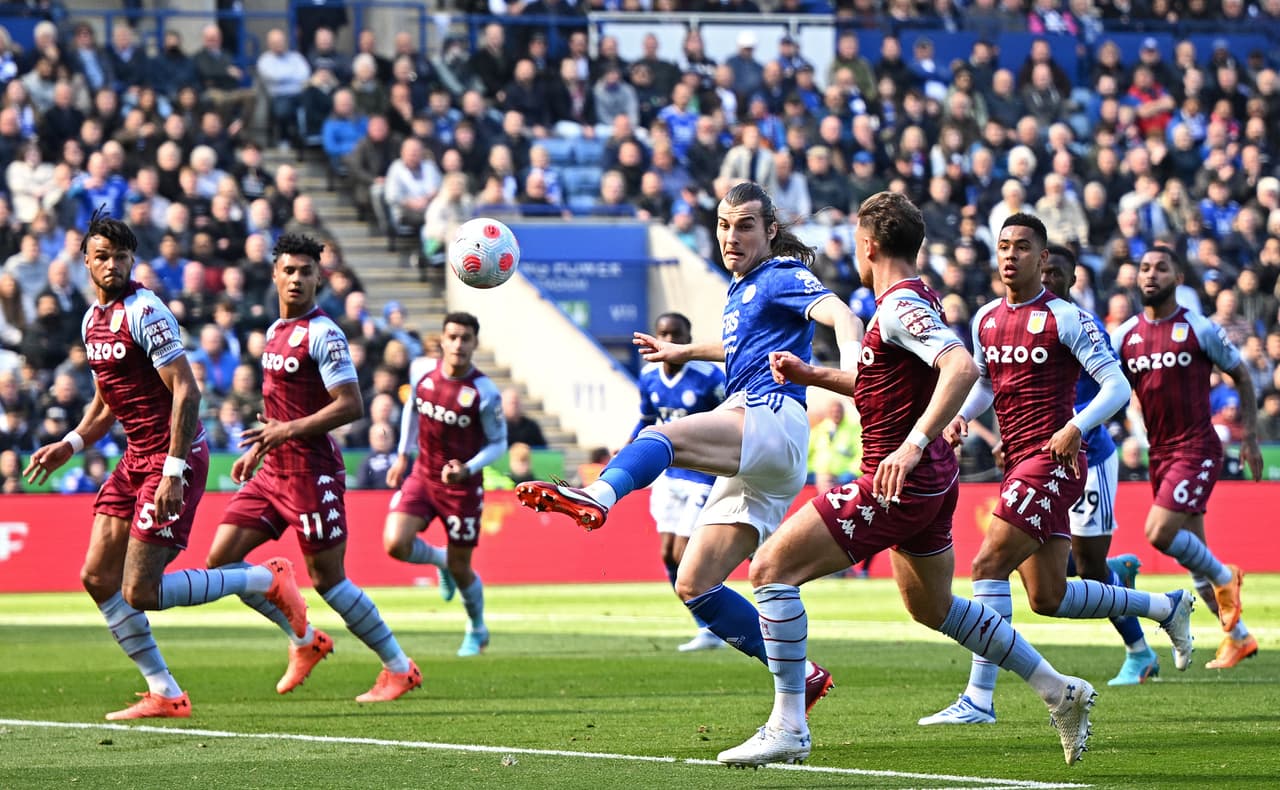 Leicester City y Aston Villa empataron 0-0 en la Jornada 34.