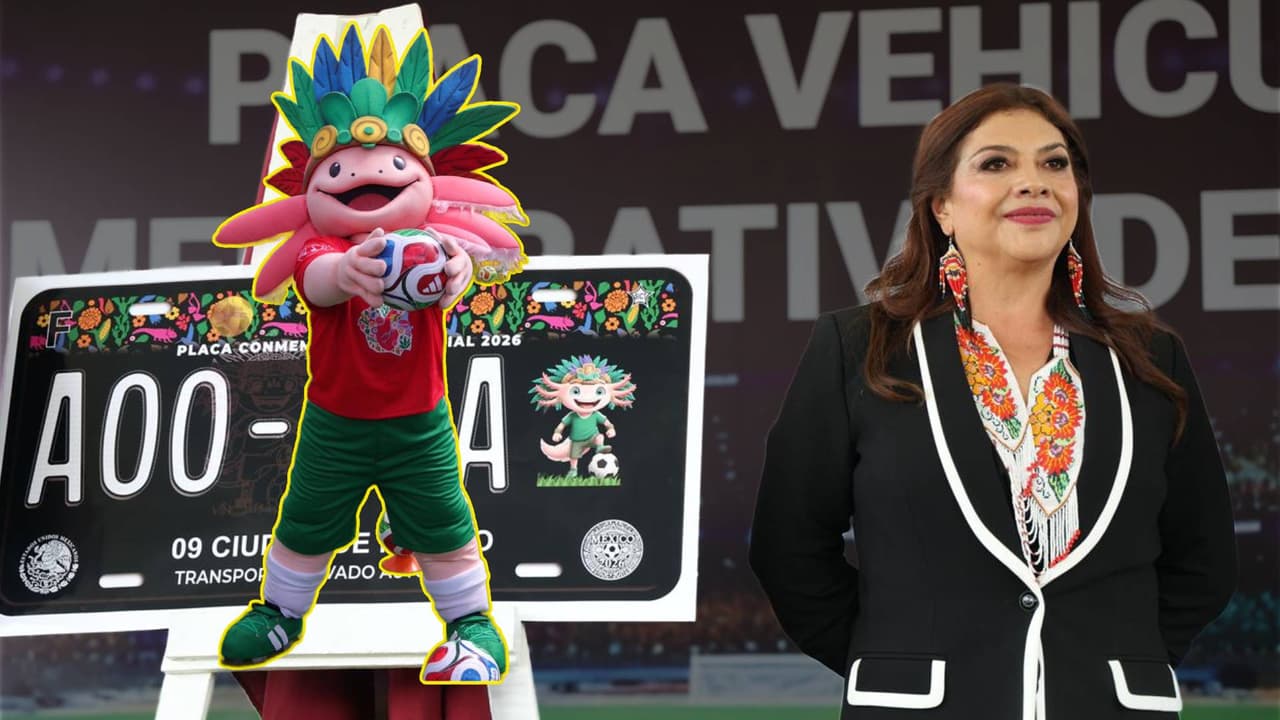 Mundial 2026: la CDMX lanza placa vehicular conmemorativa para la Copa del Mundo